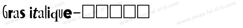 Gras italique字体转换
